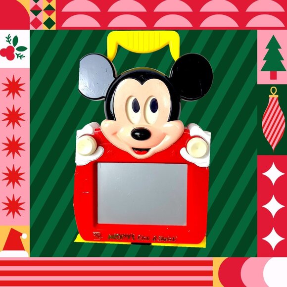 Vintage 1991 Mickey's Etch a Sketch Ohio Art CIB Disney Unboxed - Picture 15 of 16